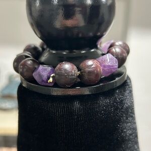 Raw Amethyst Bracelet